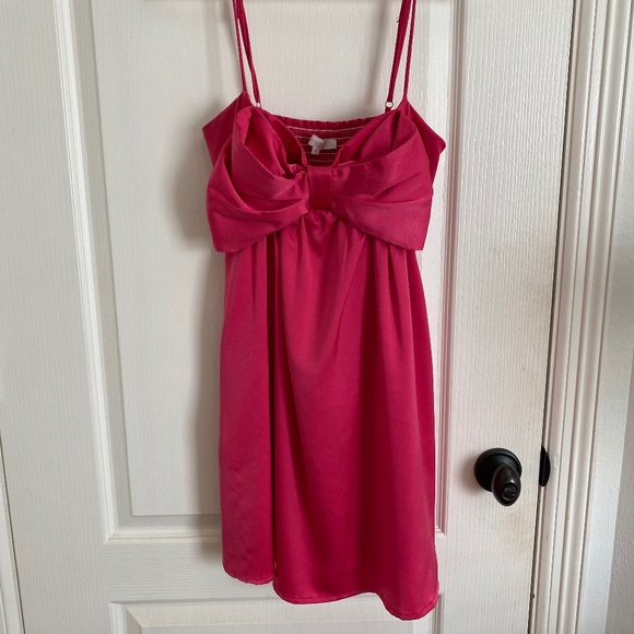Olivaceous Pink Bow Dress - Picture 1 of 2